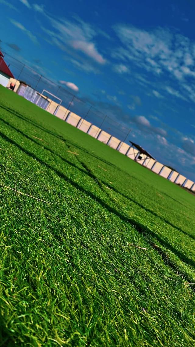 The artificial grass football pitch